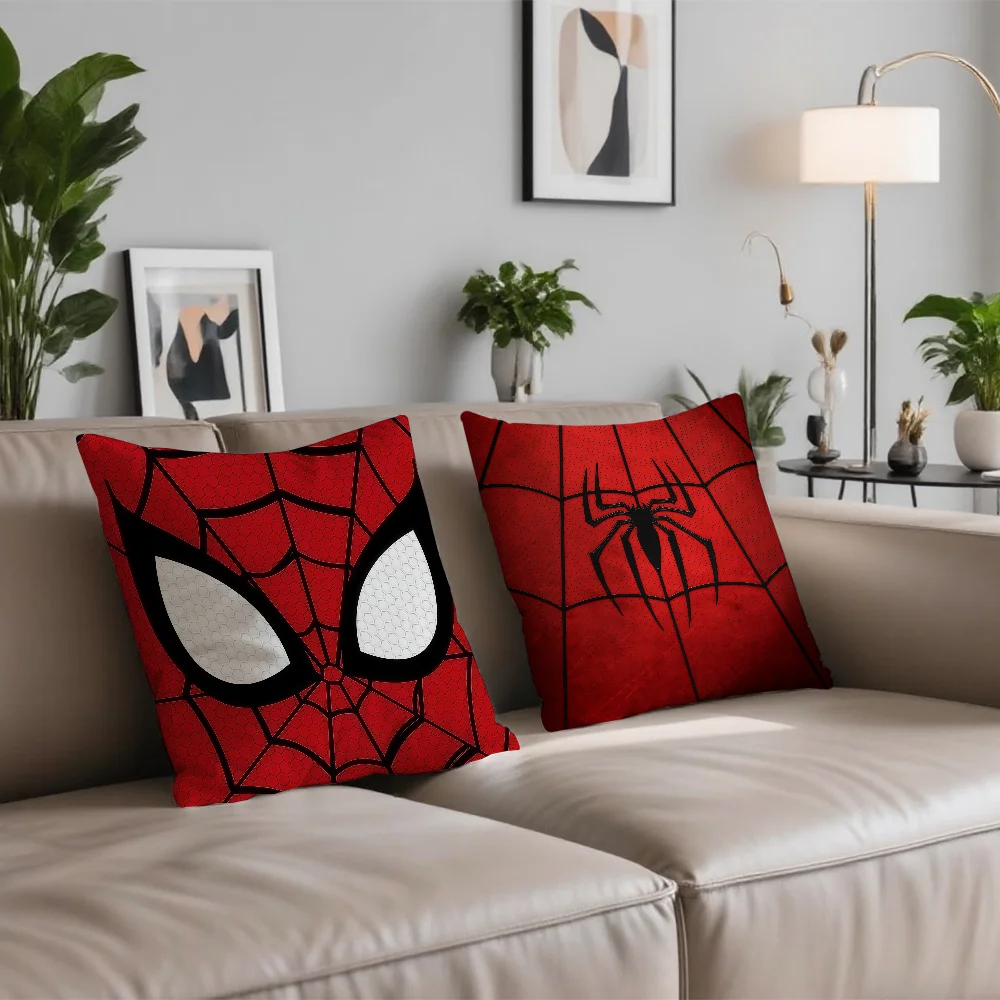 S-Spider Hero M-Man cushion cover Square Sofa Cushion Cover Casual Skin-Friendly Comfortable Pillow Cover thumbnail 5