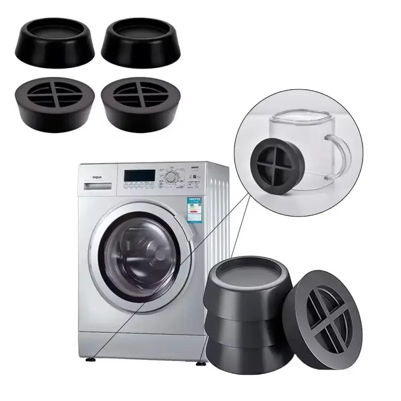 4/8Pcs Noise-reducing Furniture Anti Vibration Pads Rubber Feet for Washing Machine Universal Leg Base Mats thumbnail 4