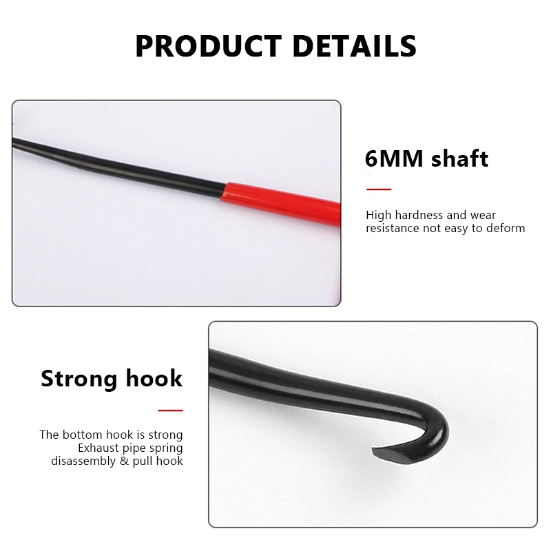 SEAMETAL 1pc Exhaust Spring Puller Tool Motorcycle Exhaust Spring Hooks T Handle Spring Hooks Wrench Spring Puller Removal Tools thumbnail 5