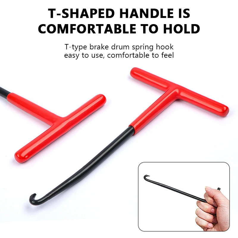 SEAMETAL 1pc Exhaust Spring Puller Tool Motorcycle Exhaust Spring Hooks T Handle Spring Hooks Wrench Spring Puller Removal Tools thumbnail 4