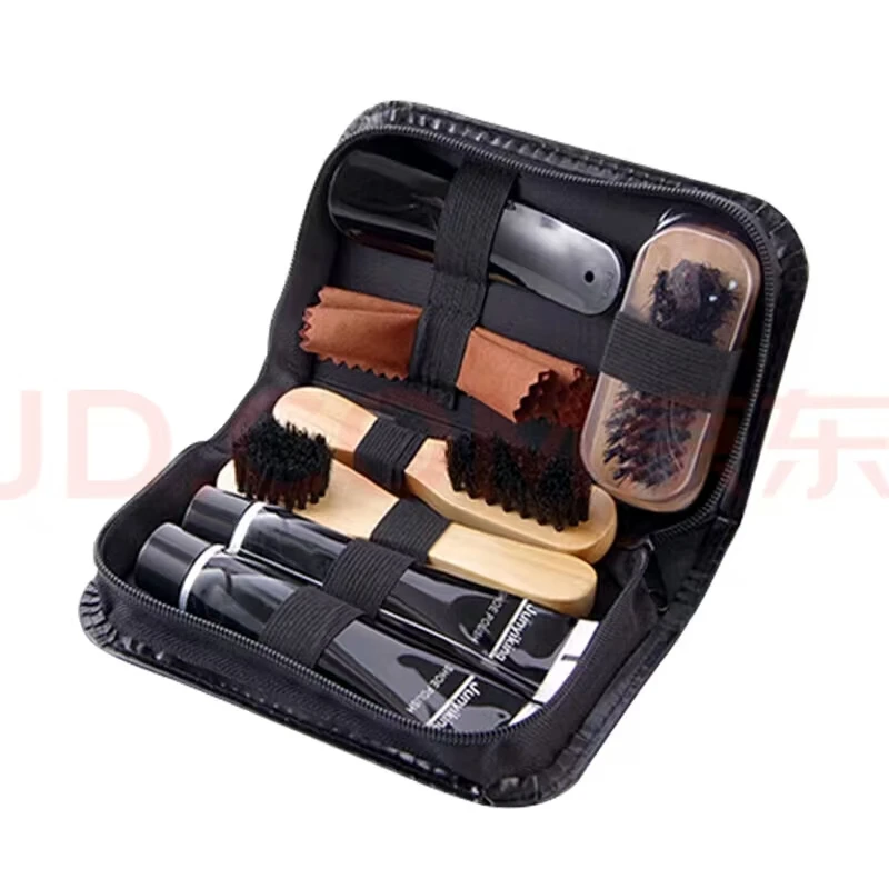 Professional Shoes Care kit Cleaner Set for Sneakers Leather Shoes Cleaning Polishing includes Shoehorn Shoe Polish Brush Cream thumbnail 5