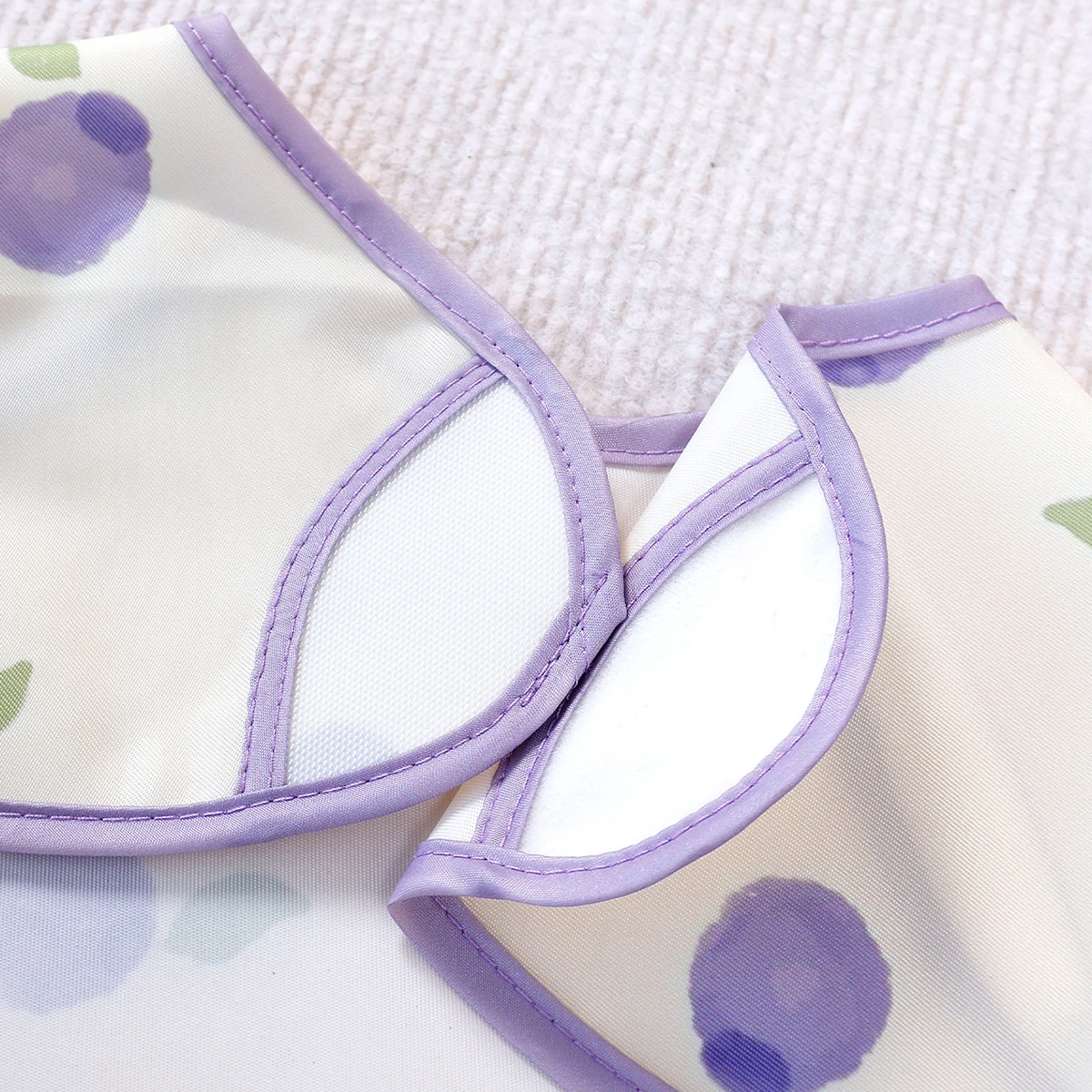 Kangobaby #My Soft Life# New Waterproof Baby Sleeveless Feeding Bib Fashion Full Body Cover thumbnail 4