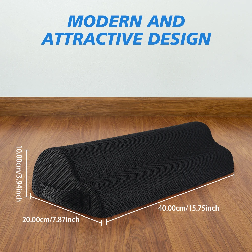 Memory Foam Office Foot Stool & Under Desk Footrest Leg Elevation Pillow for Gaming & Home Office thumbnail 2