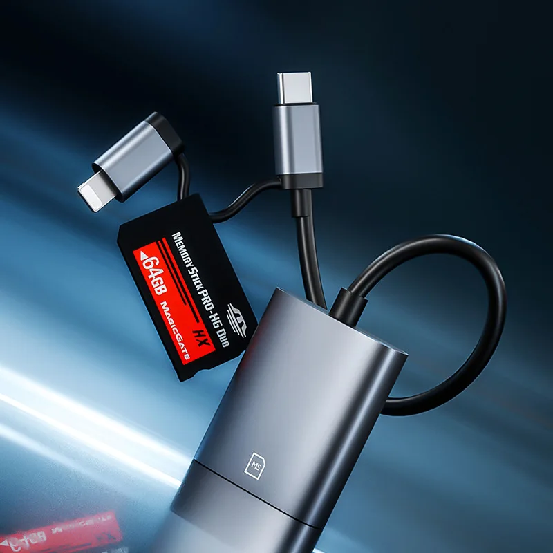 Memory Stick Pro Adapter For iPhone USB C Memory Stick Pro Duo Card Reader Adapter MS Card Reader Phone thumbnail 3