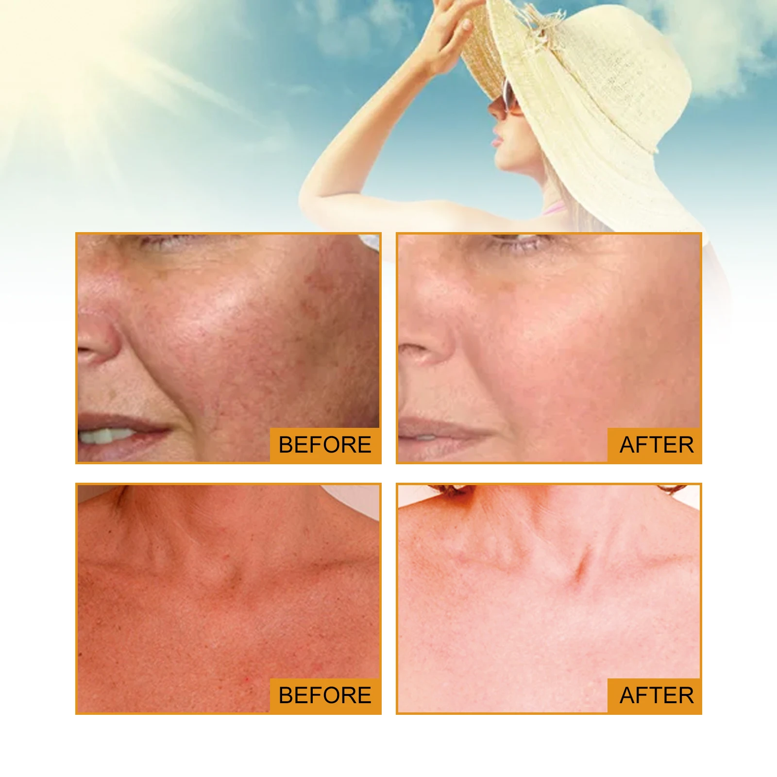 All in One Spf50 Sunscreen Brightening Foundation Cream Cover Anti UV Face Moisturizer Isolation Bleaching Sunscreen Lotion 50ml thumbnail 4