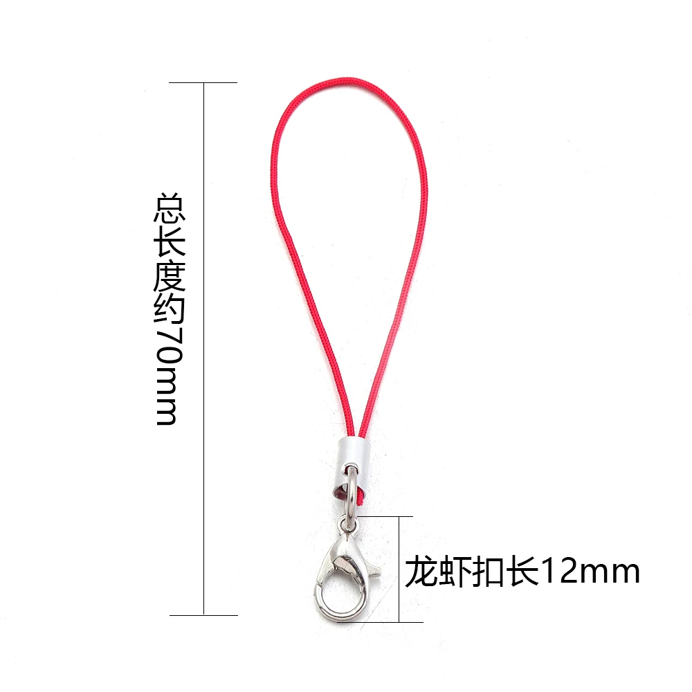 20/100Pcs Lobster Clasp Lanyard Strap Cord Mobile Phone Lanyard Polyester Key Chain Cords Charms Keyring For DIY Jewelry Making thumbnail 6