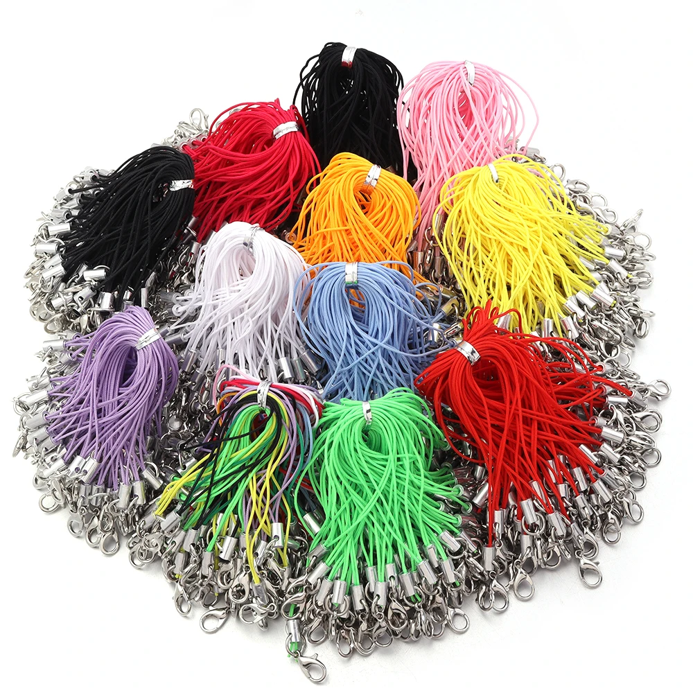 20/100Pcs Lobster Clasp Lanyard Strap Cord Mobile Phone Lanyard Polyester Key Chain Cords Charms Keyring For DIY Jewelry Making thumbnail 3