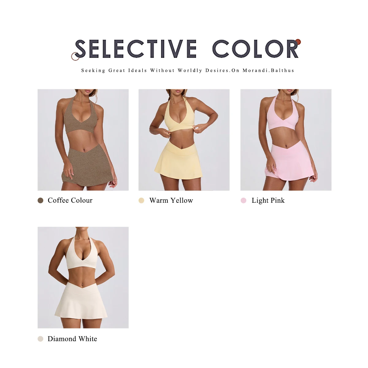 Summer Women Chest Padding And High Elasticity Bra Set 2Pcs Tennis Skirt Sportswear Female Golf Suits Sport Outfit For Woman thumbnail 3