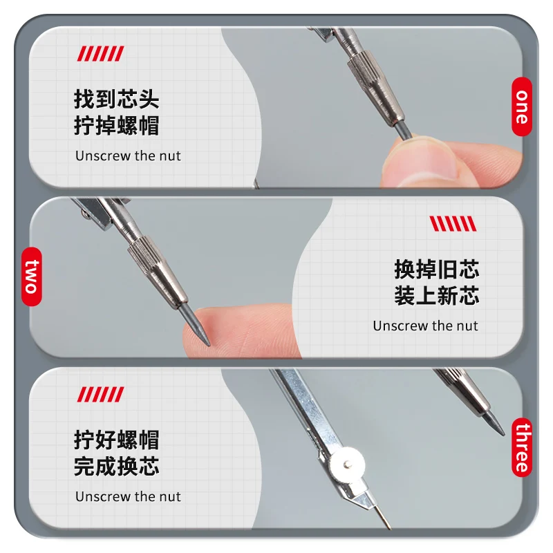 M&G Compass Drawing Tool Metal Geometric Protractor Engineering Protractor Drawing Tool, Suitable for Students and Carpenters thumbnail 5