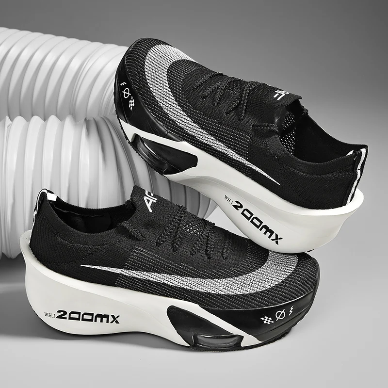 Men Running Shoes Anti Rollover Support Durable Sports Shoes Lightweight Anti Slip Women Professional Racing Running Shoes thumbnail 6