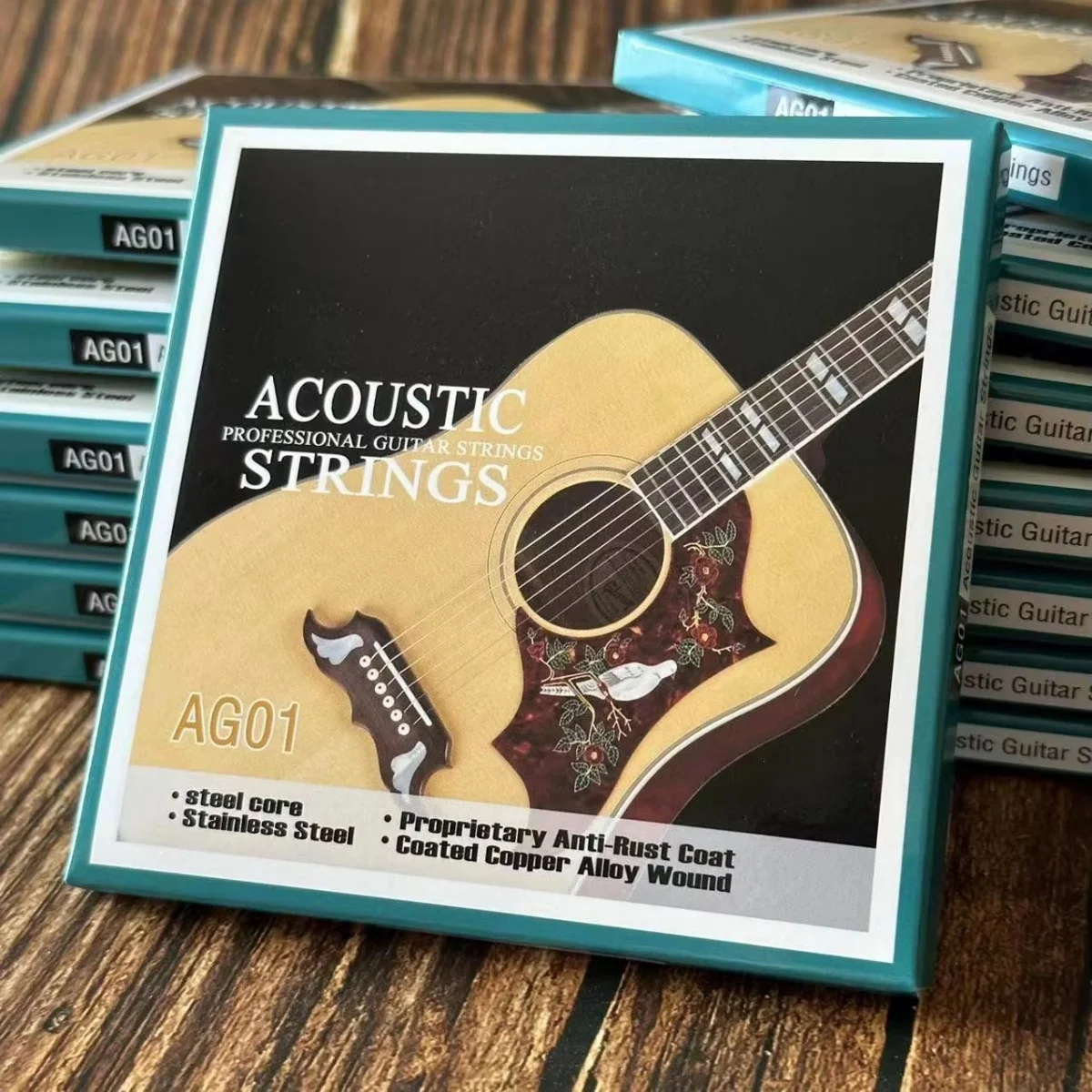 Miwayer 1 Set/6 String Acoustic Guitar String Stainless Steel,Coated Copper Alloy Wound,Quality Steel Core/for Folk Guitar Parts