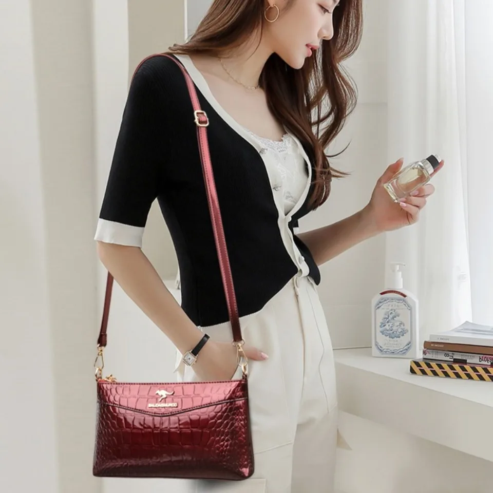 Genuine Brand Phone Coin Sac Luxury Handbags Women Bags Designer 2025 Female Patent Leather Shoulder Crossbody Messenger Bags thumbnail 3