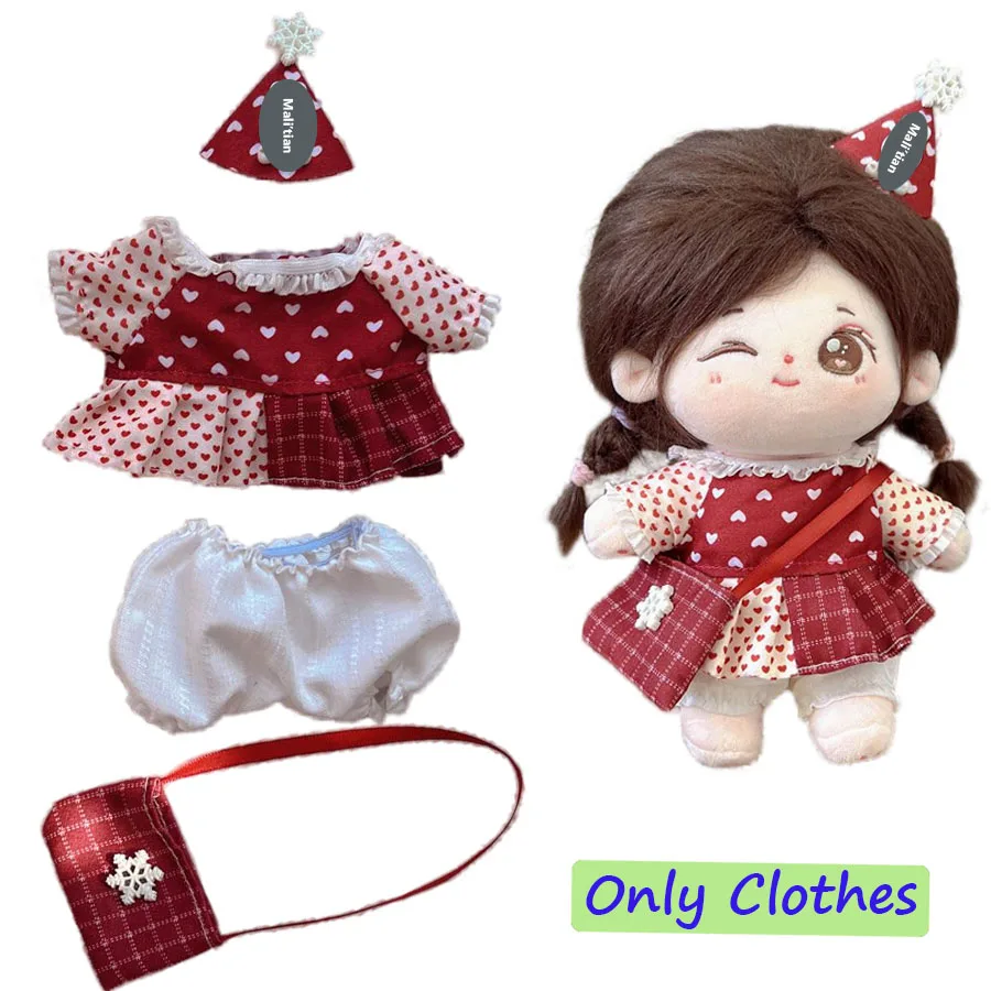 Cute 20cm Cotton Doll Cosplay Clothes Princess Outfits for Girl Figures Cool Dress-Up Sets Ideal Kids' Birthday Gifts & Toys thumbnail 3