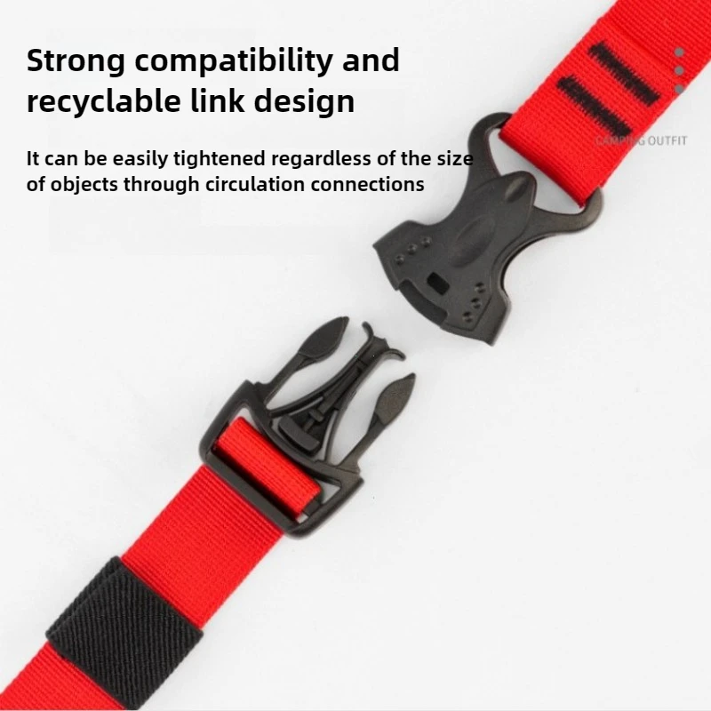 4/2/1PCS Cargo Tie Luggage Lash Belt Strap Buckle Camping Nylon Travel Kits Buckle Tie-Down Belt Cargo Straps for Travel Camping thumbnail 6
