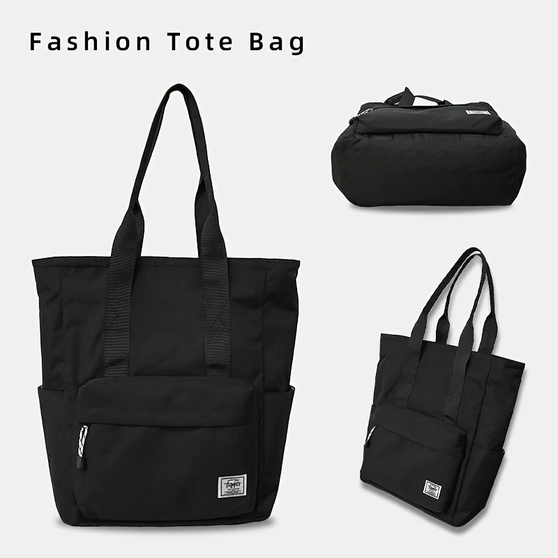Simple Men's Shoulder Bag Large Capacity Oxford Top-Handle Bags Multiple Pockets Bags For Student Put The Book thumbnail 5