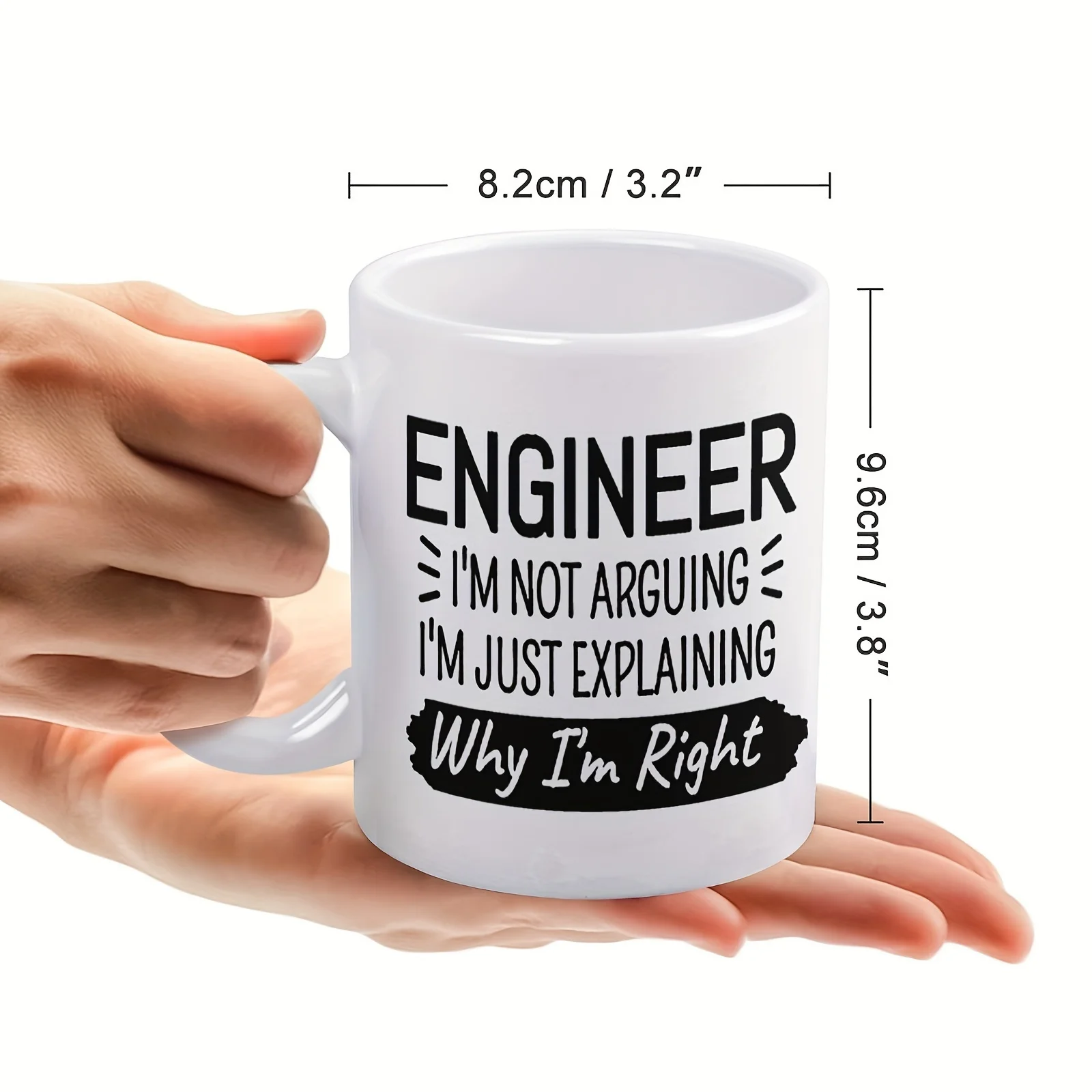 Engineer Funny Mug: 11 Oz Ceramic Water Cup, Perfect for Office, Family Life, Party, and as Birthday and Holiday Gifts thumbnail 3