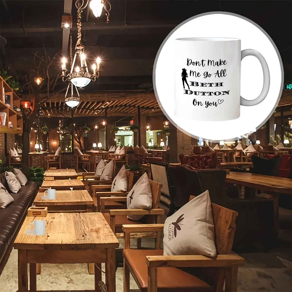 11oz Ceramic Yellowstone Mug: Don't Make Me Go All Beth Dutton On You thumbnail 4