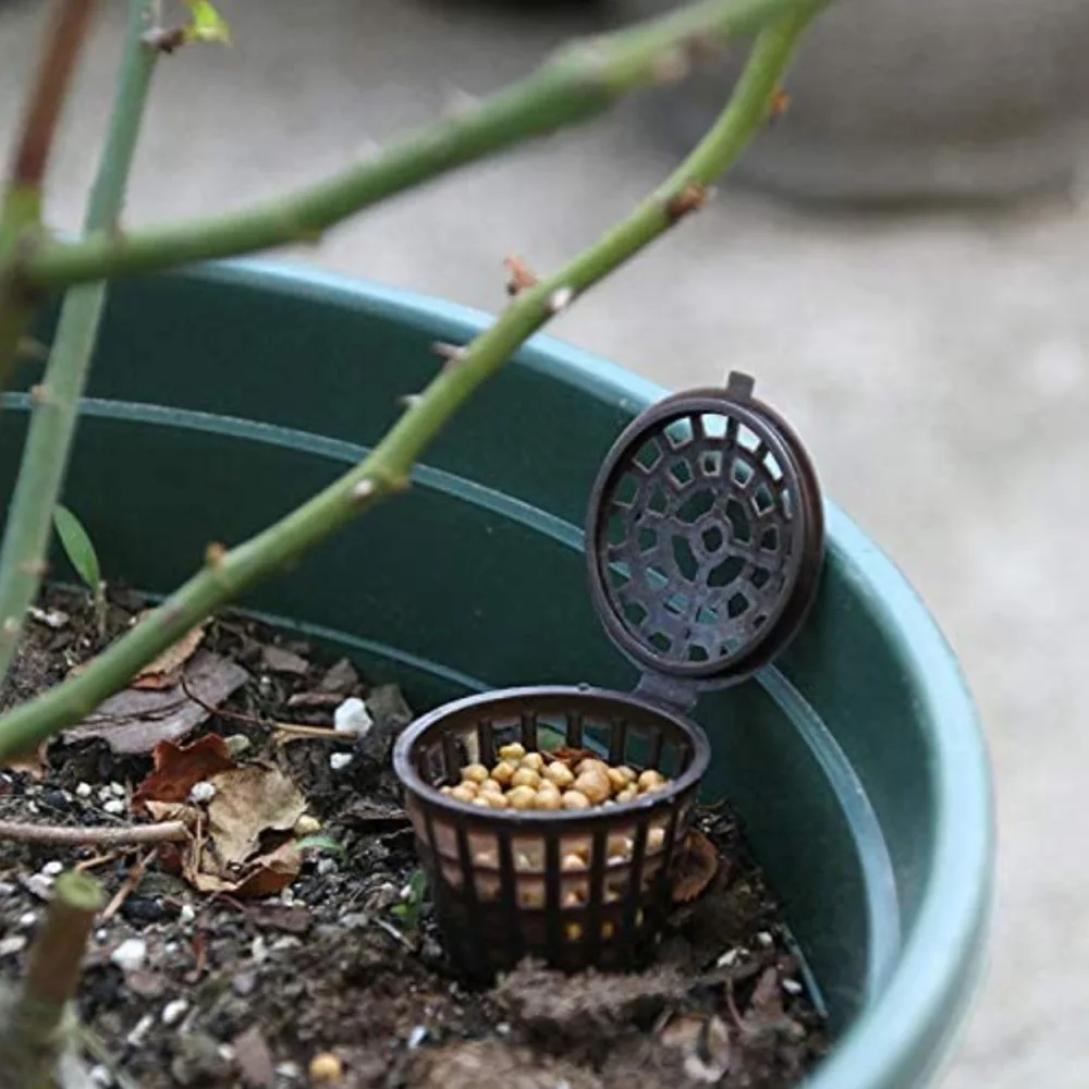 5Pcs Fertilizer Mesh Baskets Garden Nursery Pots Portable Aquarium with Lid Planting Nutrition Cups for Succulent,Orchid,Bonsai thumbnail 4