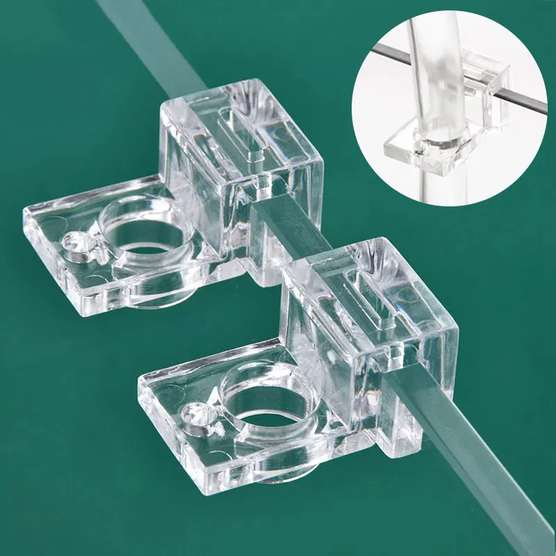 2/4/8Pcs Fish Tank Acrylic Clip 4.5/5/5.5/6/8/10/12/15mm Aquarium Lid Cover Support Holder Bracket Clamp Stand Aquarium Supplies