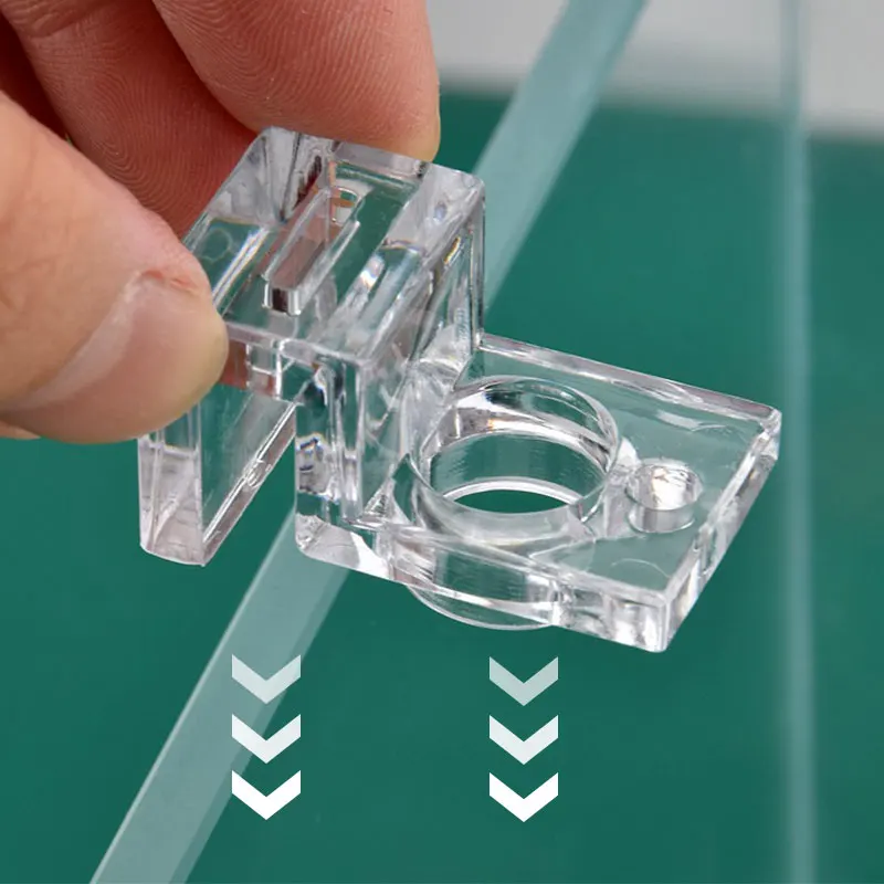 2/4/8Pcs Fish Tank Acrylic Clip 4.5/5/5.5/6/8/10/12/15mm Aquarium Lid Cover Support Holder Bracket Clamp Stand Aquarium Supplies thumbnail 3