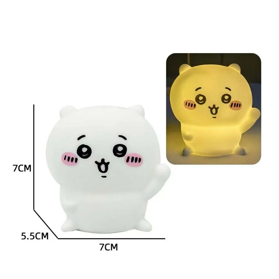 Cute Chikawa Kawaii Bedroom Desktop Decoration Hachiware Usagi Cartoon Vinyl Doll Night Light Luminous Toy Surprise Girl Gifts thumbnail 6
