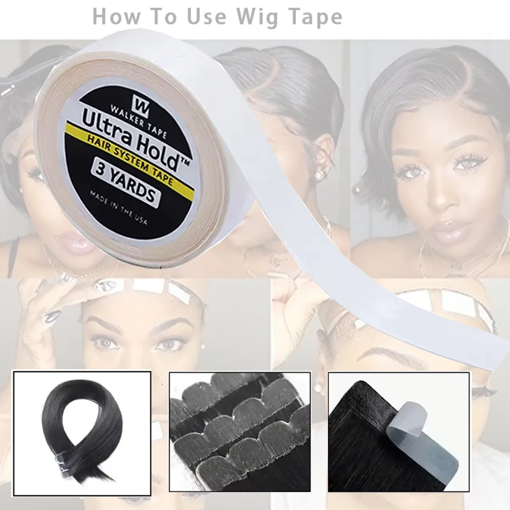 Ultra Hold Hair System Tape Double Sided Adhesives Tape For Hair Extension Toupee Wig White Tape Strong Hold