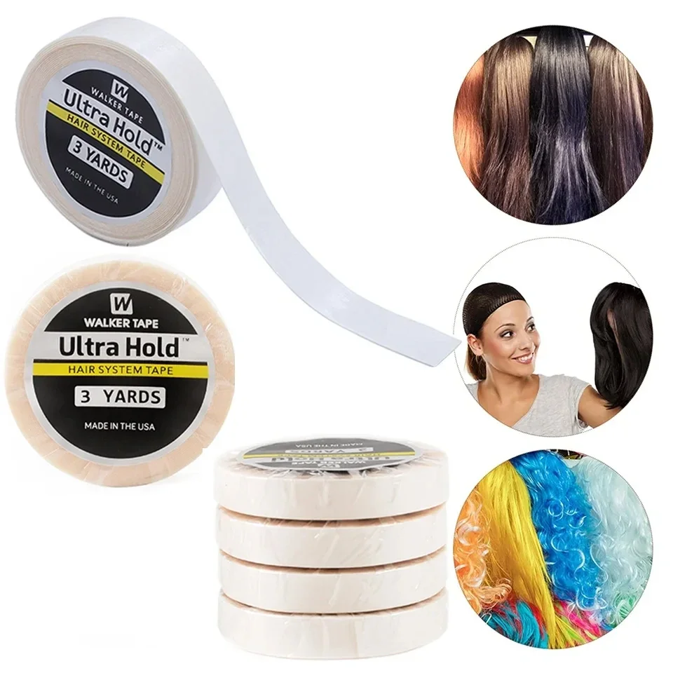 Ultra Hold Hair System Tape Double Sided Adhesives Tape For Hair Extension Toupee Wig White Tape Strong Hold thumbnail 5