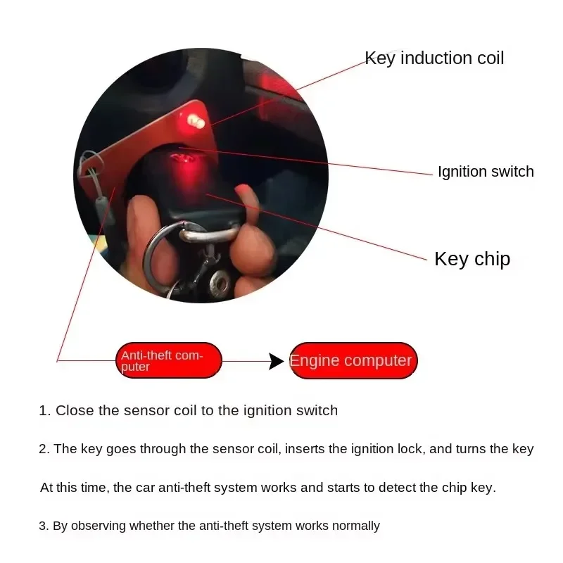 Car Detection Coil Ecu Test Induction Anti Tester Auto Automotive Tool System Immobilizer Key Diagnostic Ignition Signal Device thumbnail 5
