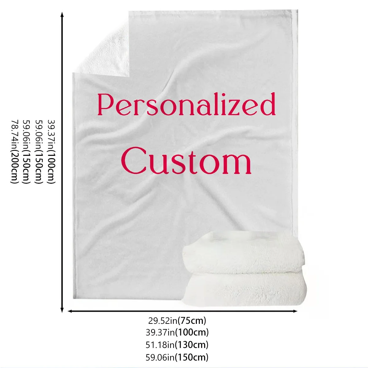 Personalized Custom Blanket with Photo - Unique Gift for Boyfriend Birthday Girls Dogs Guest Celebration Soft Comforter Throw thumbnail 3