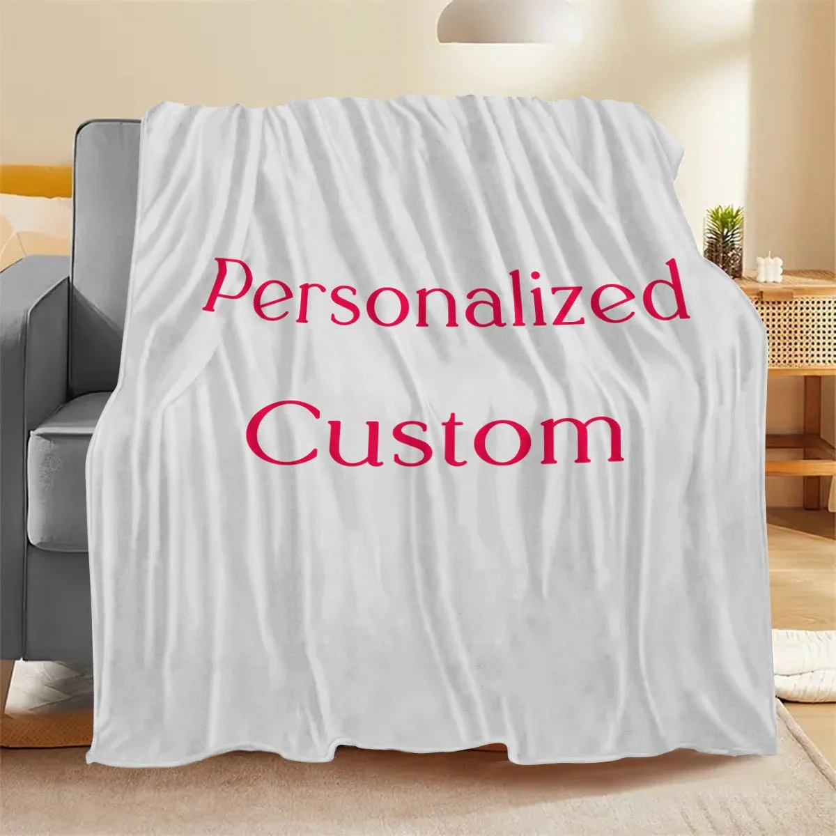 Personalized Custom Blanket with Photo - Unique Gift for Boyfriend Birthday Girls Dogs Guest Celebration Soft Comforter Throw thumbnail 6