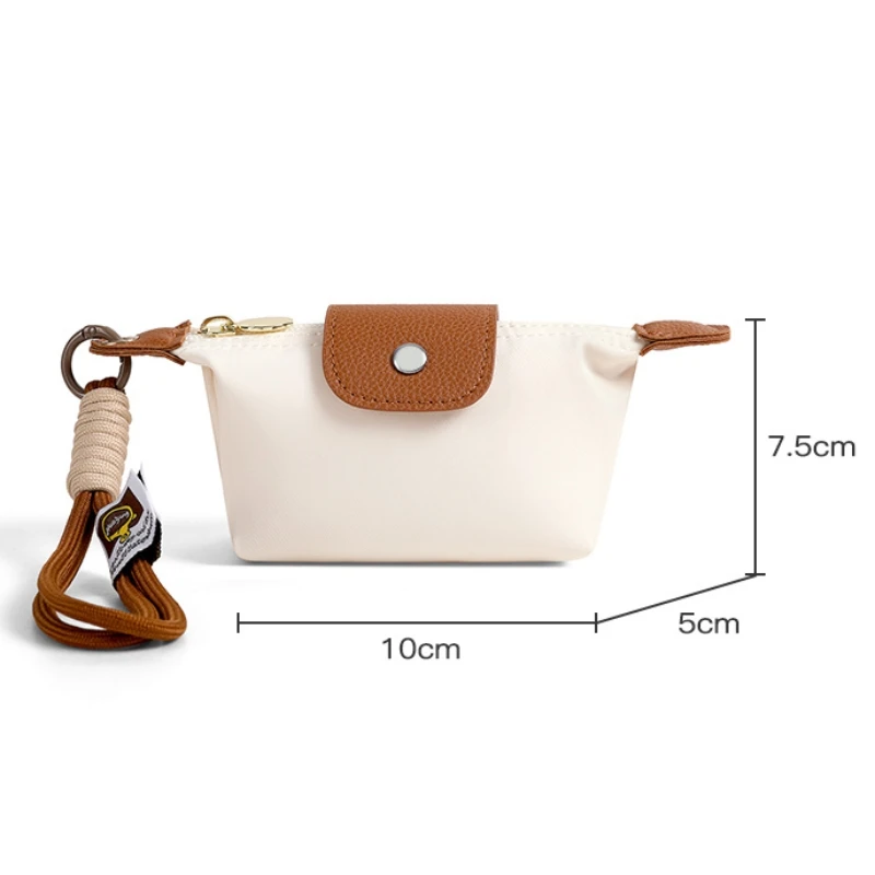 Portable Large Capacity Coin Purse Wrist Strap Keychain Travel Wallet Women Zipper Mini Cosmetic Bag Girls Bank Card Key Bag thumbnail 5