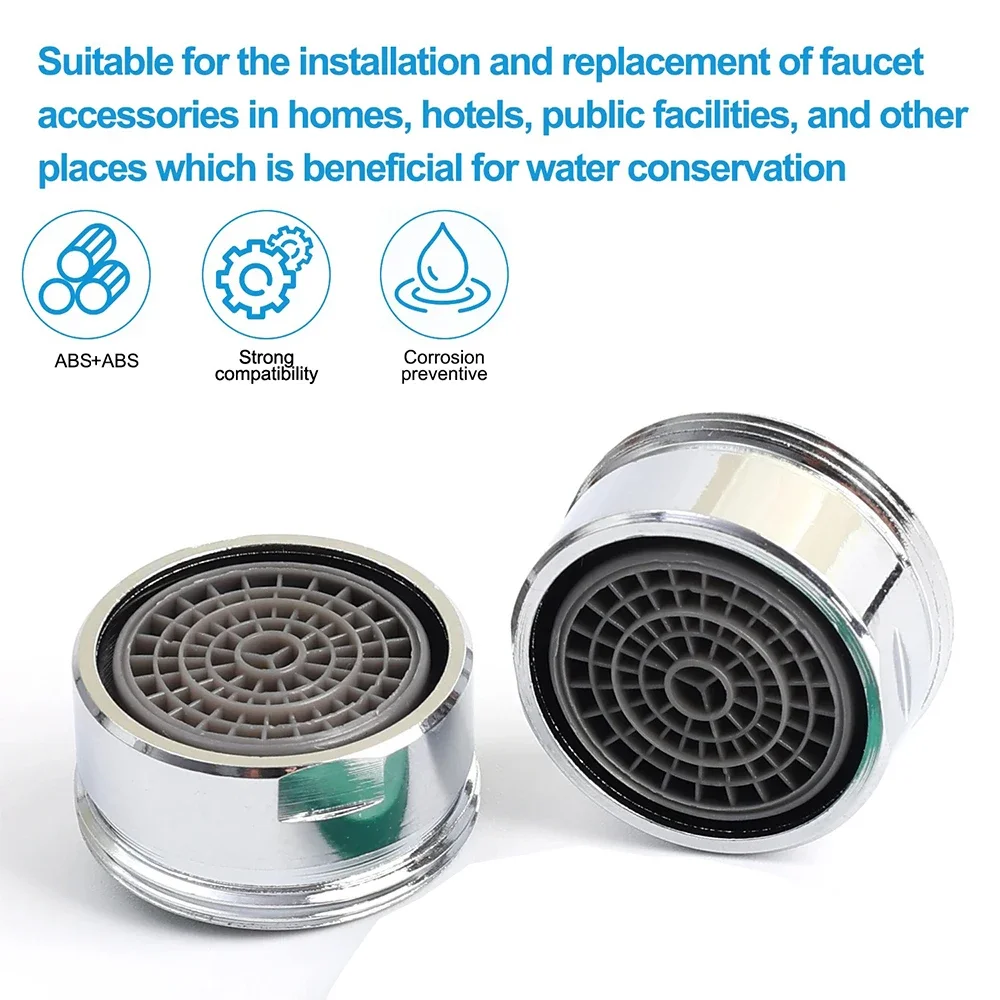 1/20PCS 10pcs Water Saving Faucet Aerator Replaceable Filter Mixed Nozzle M24 24mm Thread Bathroom Faucet Bubbler Accessories thumbnail 6