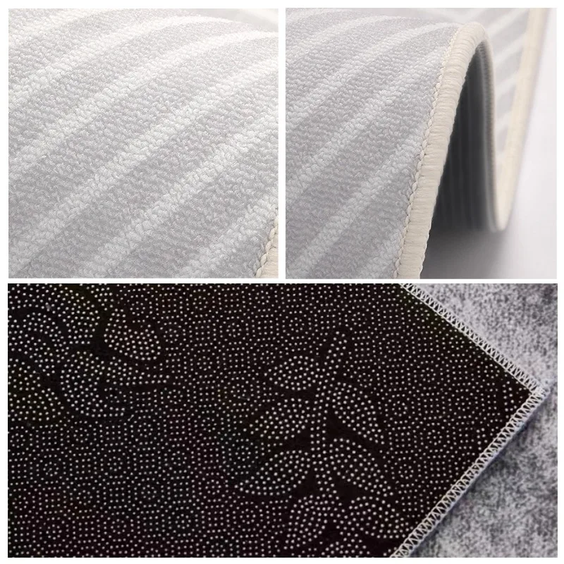 VIKAMA Modern Simple Entry Door Mat Semi-circular Non-slip Dirty Resistant Entryway Foot Mat Kitchen Carpet Home Decoration thumbnail 5