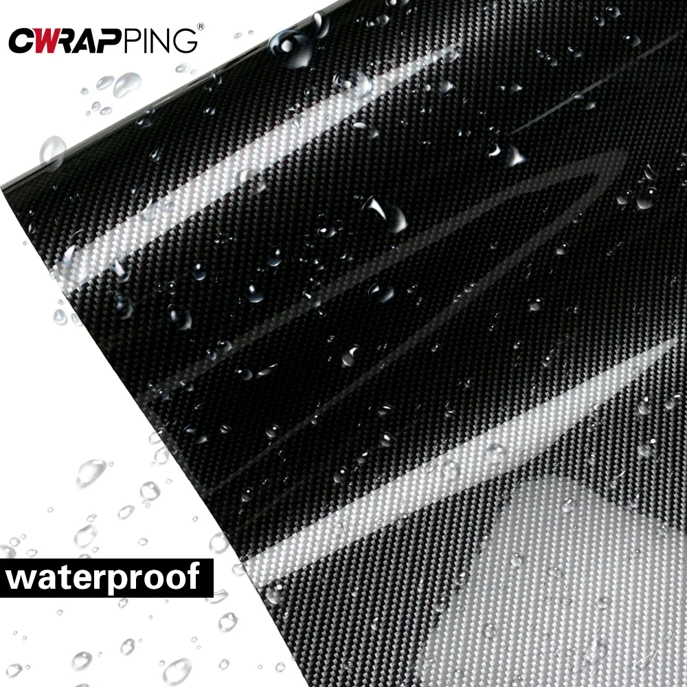 Carbon Fiber Matte Glossy Black Car Vinyl Wrap Waterproof Self-Adhesive Stickers Motorcycle Laptop Phone for Car Accessories thumbnail 2