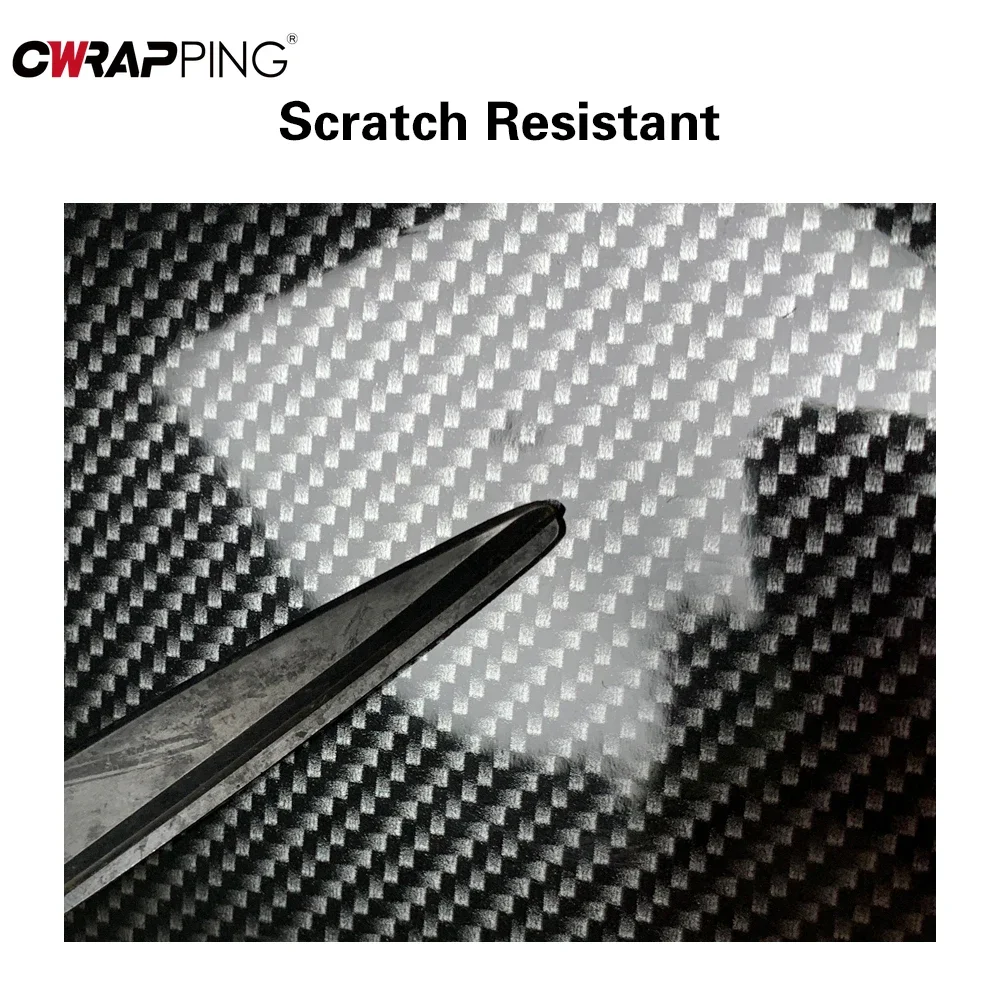 Carbon Fiber Matte Glossy Black Car Vinyl Wrap Waterproof Self-Adhesive Stickers Motorcycle Laptop Phone for Car Accessories thumbnail 3