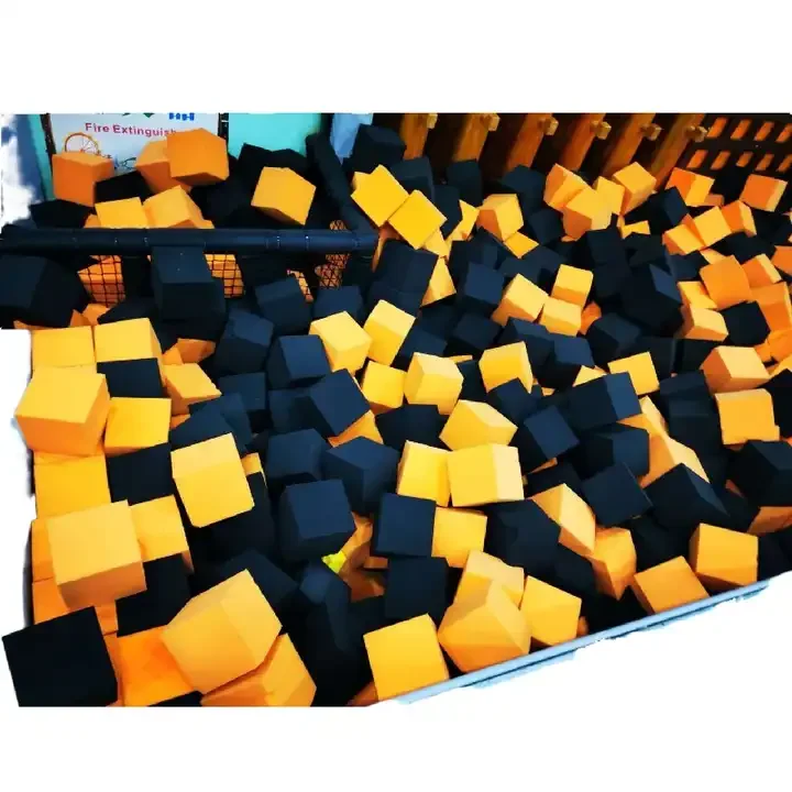 Wholesale High Density High Resilience Blocks Foam Cubes For Foam Pit For Gymnastics Trampoline Indoor Trampoline Park 20x20cm thumbnail 6