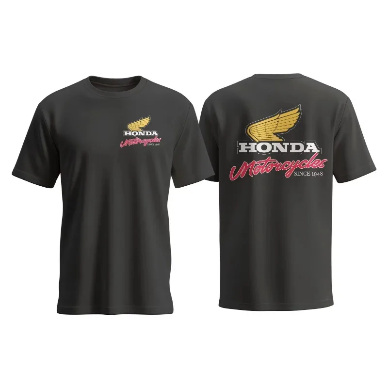 Honda 2025 Enw Hot Authorized Clothing Summer Short Sleeve T-Shirt Car and Motorcycle Clothing Comfortable Cotton Car Pattern thumbnail 2
