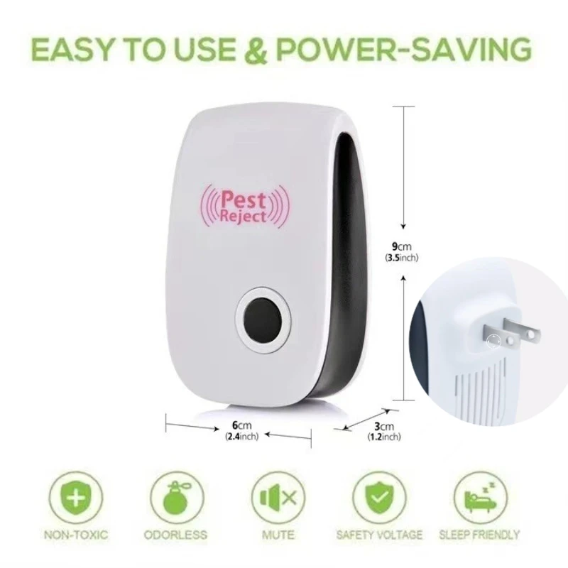 Mosquito Killer Repellent Ultrasonic Rat Destruction Pest Control Safe Effective For Home Garden Indoor Outdoor Insect Repeller thumbnail 6