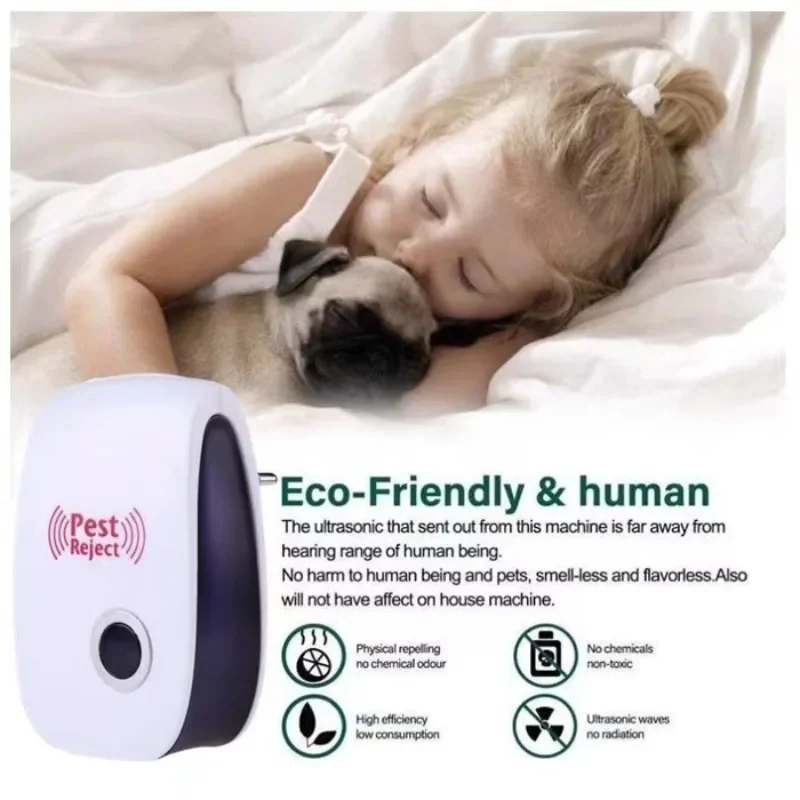 Mosquito Killer Repellent Ultrasonic Rat Destruction Pest Control Safe Effective For Home Garden Indoor Outdoor Insect Repeller thumbnail 4