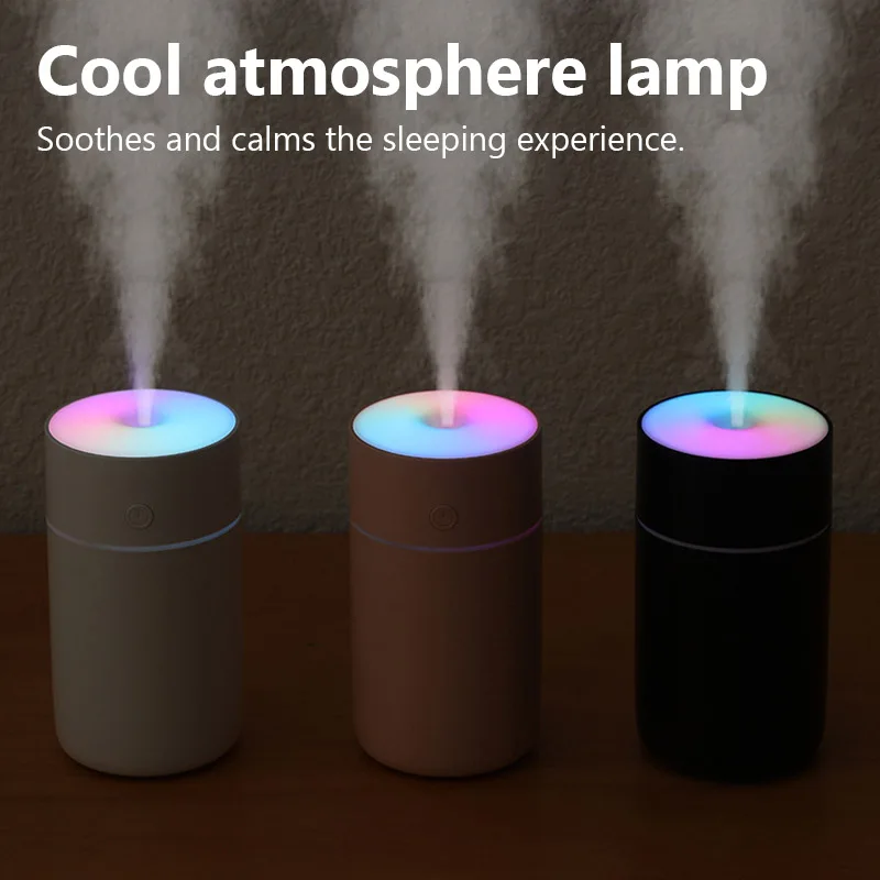Wireless Portable Air Humidifier USB Rechargeable  Home Car Mini Aroma Diffuser Colorful Essential Oil humidificador Mist Maker thumbnail 2