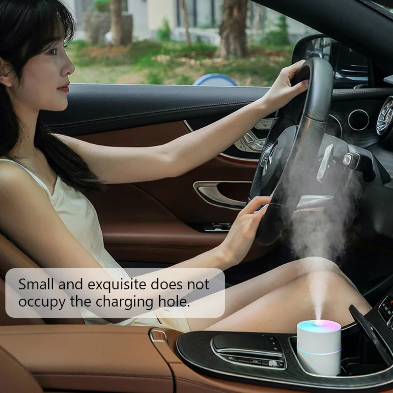 Wireless Portable Air Humidifier USB Rechargeable  Home Car Mini Aroma Diffuser Colorful Essential Oil humidificador Mist Maker thumbnail 5
