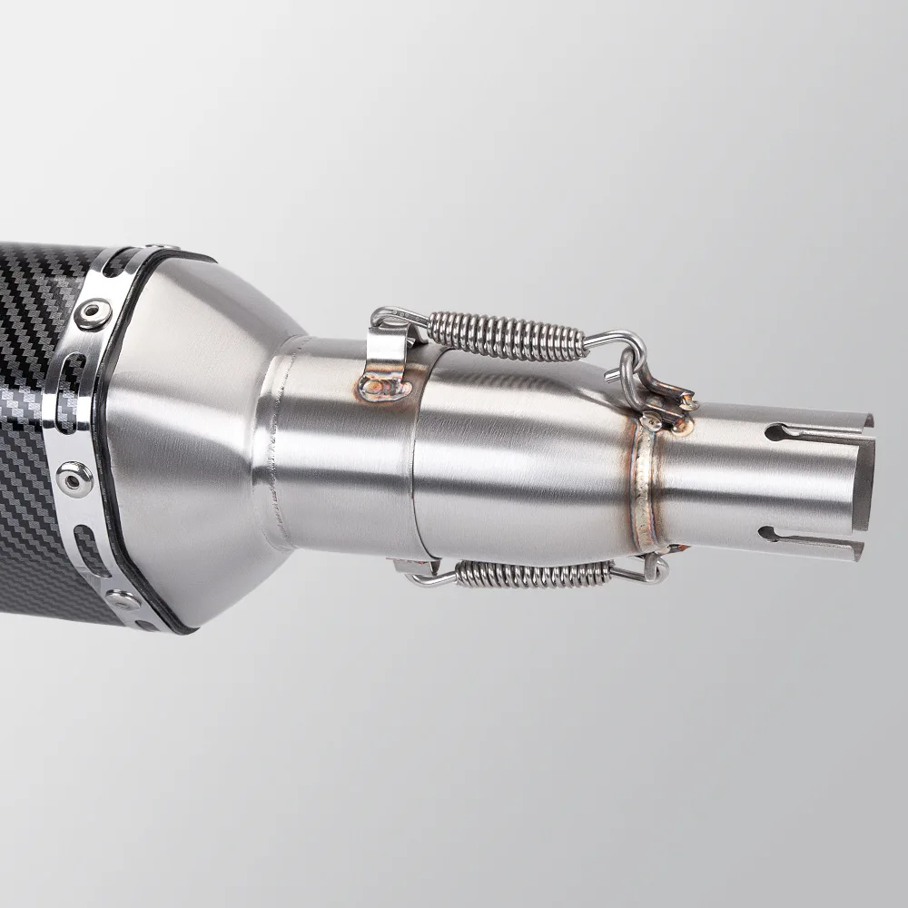 ZK Motorcycle Modification Exhaust Pipe Exhaust Middle Section 28 32 38 40 45mm Adapter 51mm Exhaust non-destructive Install thumbnail 5