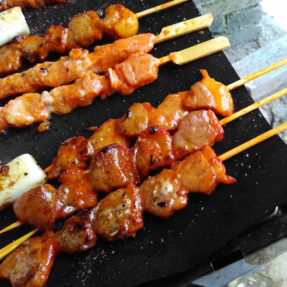 1-10PCS Non-stick BBQ Grill Mat Barbecue Outdoor Baking Mat Reusable BBQ Cooking Grilling Sheet for Party Grill Mat Kitchen Tool thumbnail 5