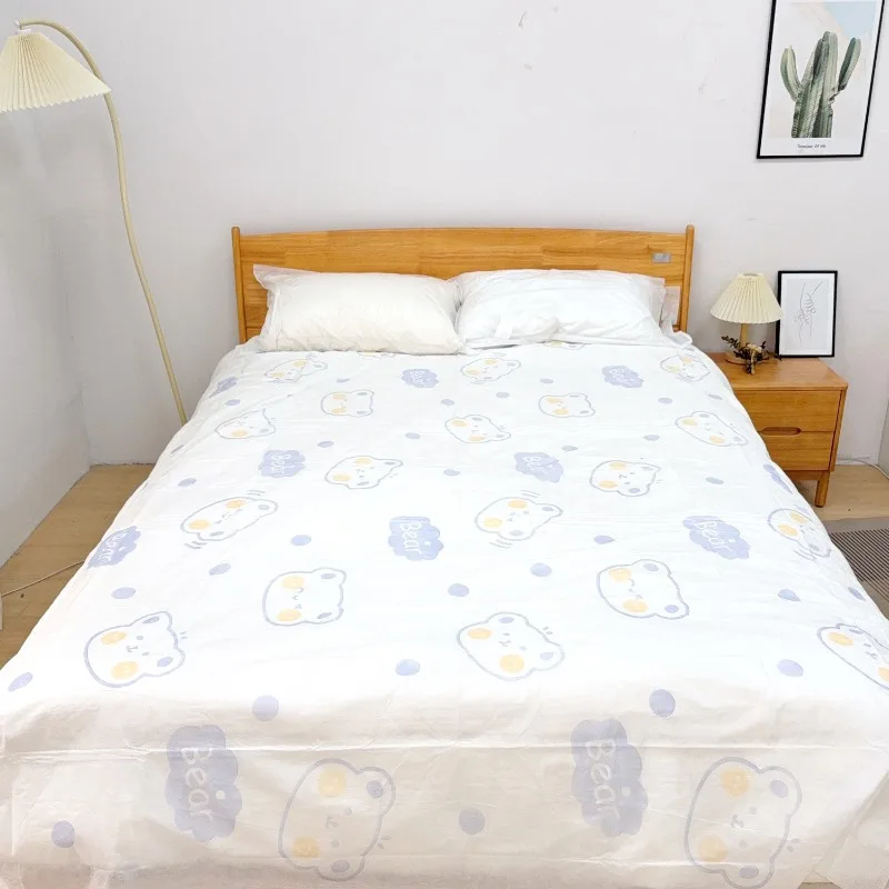1/3set Disposable Non-woven Sheets Thickened Bedding Set Portable 3/4pcs Bed Sheets Waterproof Safety Camping Hotel Supplies thumbnail 4