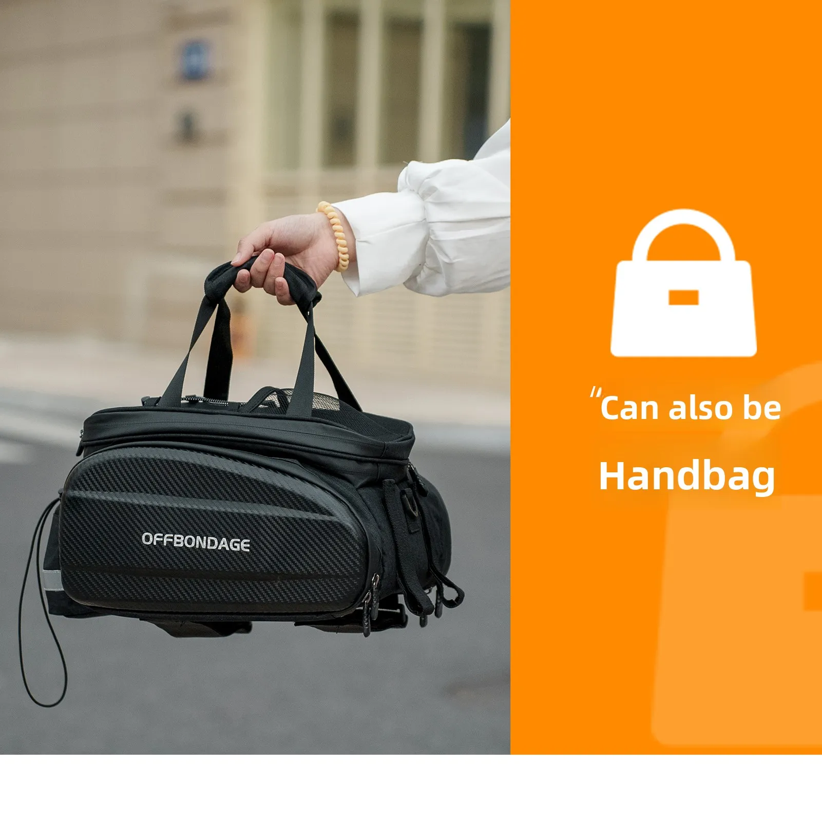 OFFBONDAGE 20L Bicycle Rear Seat Bag Bike Saddlebag MTB Bike Rack Bag Trunk Pannier Cycling Travel Bag Basket Bike Accessories thumbnail 4
