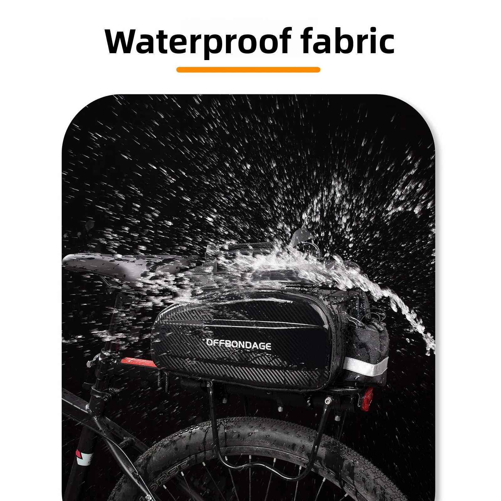 OFFBONDAGE 20L Bicycle Rear Seat Bag Bike Saddlebag MTB Bike Rack Bag Trunk Pannier Cycling Travel Bag Basket Bike Accessories thumbnail 6