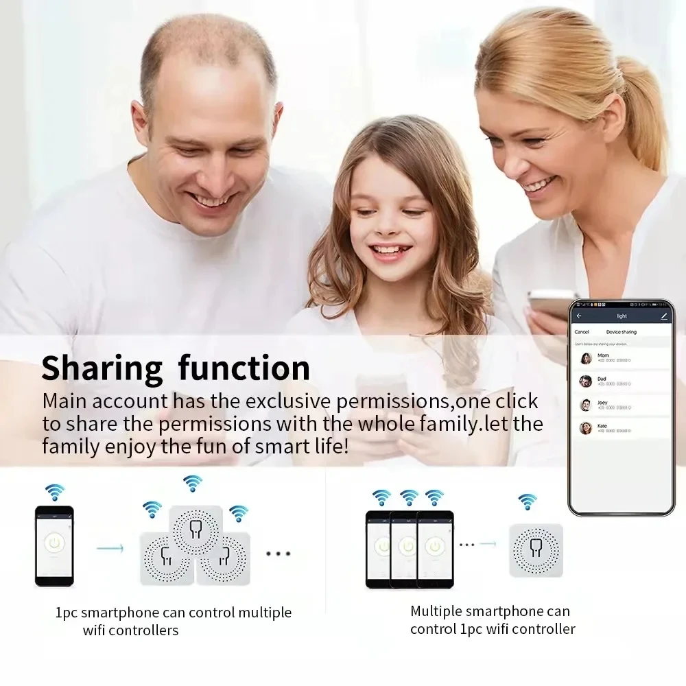 Tuya Mini 16A WiFi Switch Smart Life App 2 Way Control Smart Home Automation Module Interruptor Work for Alexa Google Home thumbnail 6