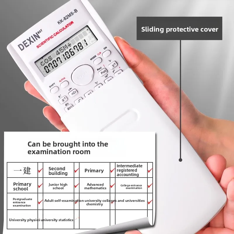 Calculator Student Scientific for Exams Accounting Functions Electronic Computer Primary School Grade Four CPA Special Use thumbnail 4