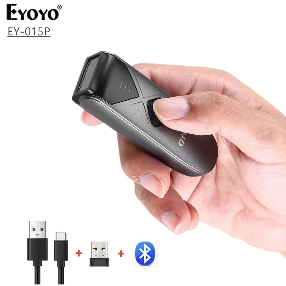 Eyoyo Mini Portable 1D2D Bluetooth Barcode Scanner QR Code Screen Reader PDF417 Data Matrix USB Wired Wireless Scanner For store thumbnail 5