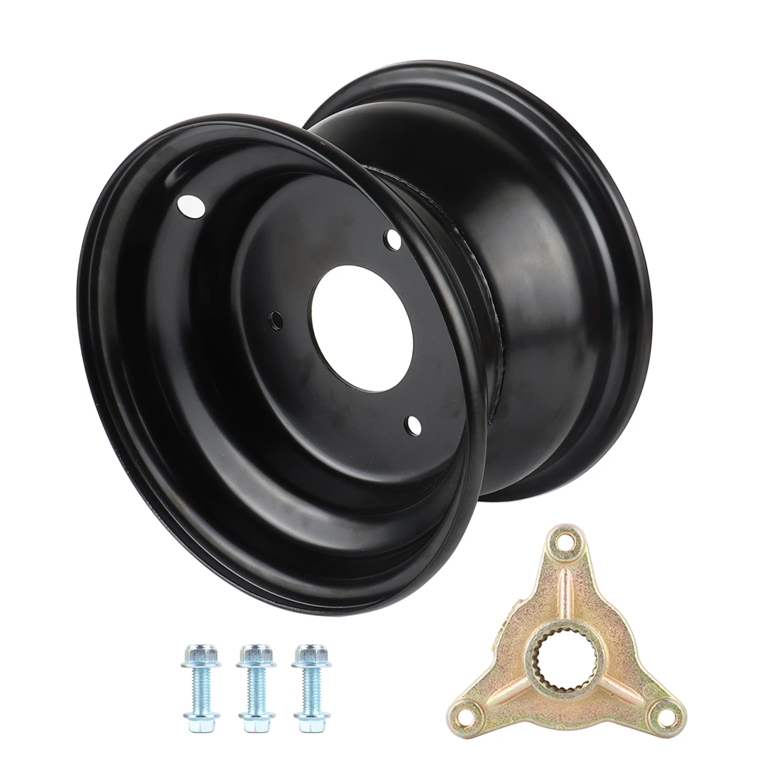 3&4 holes 7 inch Front wheel Hub Rims For 110cc125cc 150cc 200cc 250cc ATV Go kart UTV Buggy Quad Dirt Bike 7" vacuum Tyre Parts thumbnail 3